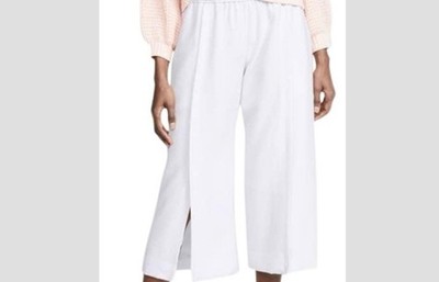 Nwot Club Monaco Size O Beige/Bone Color Wide Pants Split Bottom Pants Lined