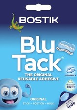 Bostik Blu Tack, Multipurpose Reusable Adhesive, Clean, Safe