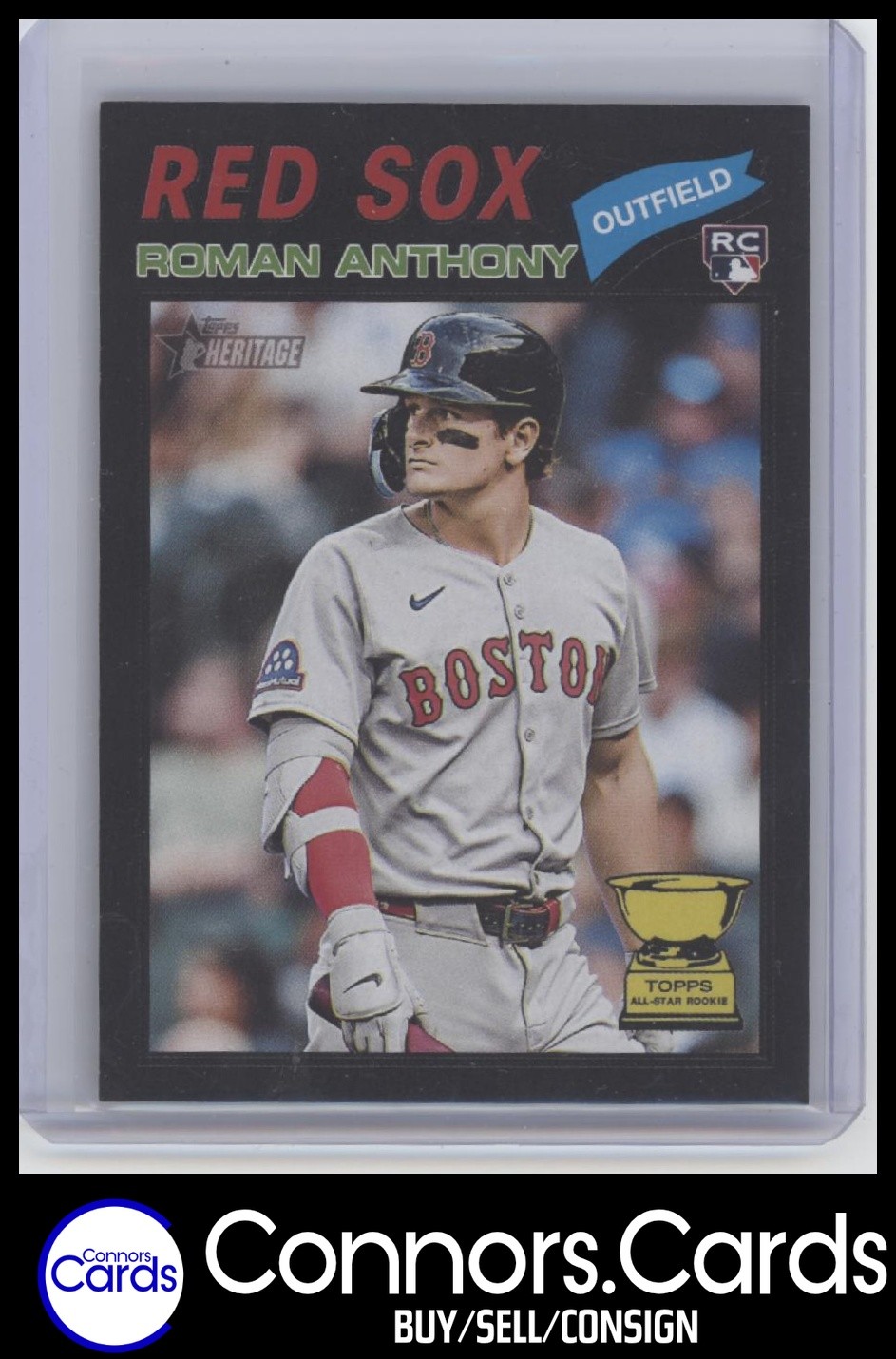 Roman Anthony Rookie 2026 Topps Heritage #86 Black Border SSP