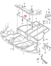 Soporte todoterreno original AUDI VW SEAT A4 Avant quattro S4 Cabrio A6 4B3863843