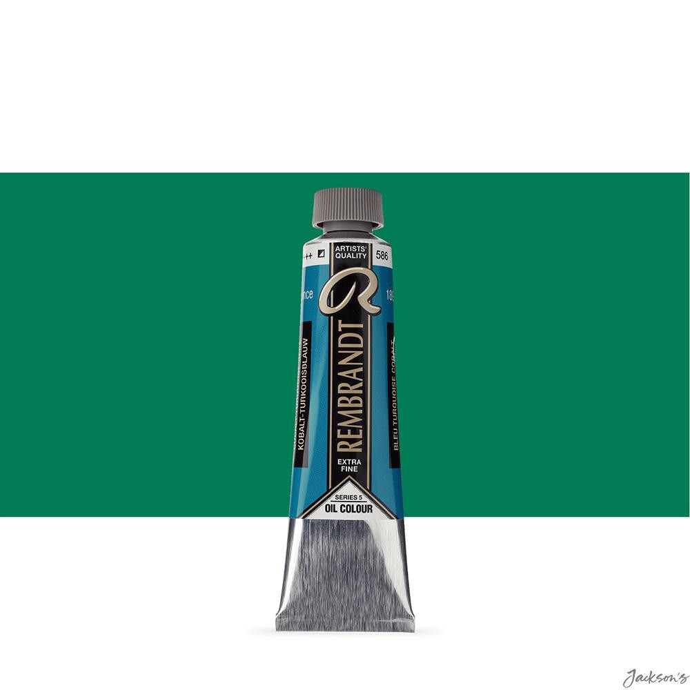 Royal Talens Rembrandt Oil Paint Tube 40ml Cobalt Turquoise Blue Artists Pain...
