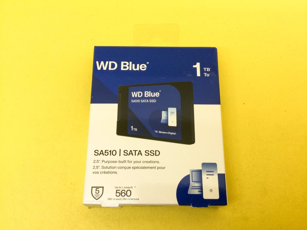 WD Blue SA510 1TB SATA 6Gb/s 2.5'' Internal SSD WDBB8H0010BNC New