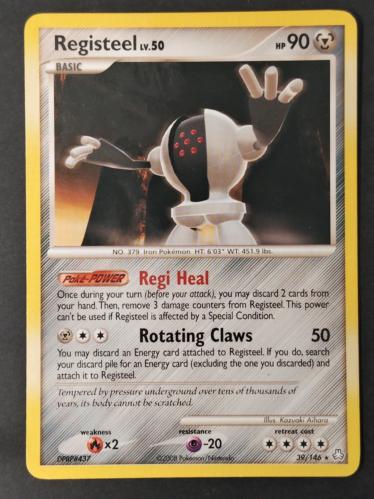 Registeel 39/146 Legends Awakened Rare, Pokemon 2008 •NM/VLP