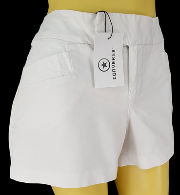 Converse One Star Damen weiße Sommer Shorts Turn Up - W33'' - UK15 - EU43 - 55£