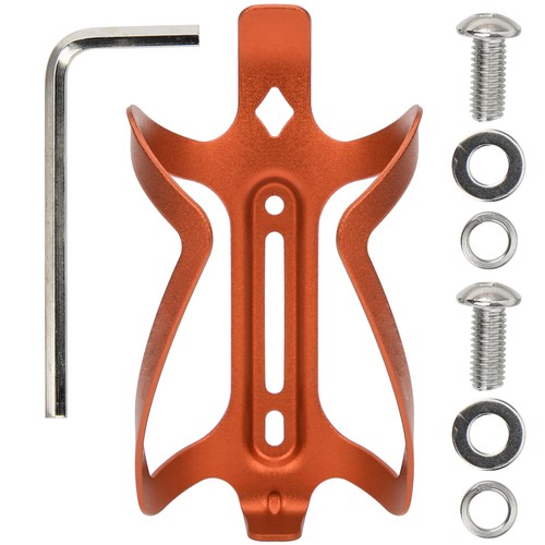 (Orange) Bottle Holder Aluminum Alloy Material Bike Bottle Cage Simple ZC - Picture 2 of 16