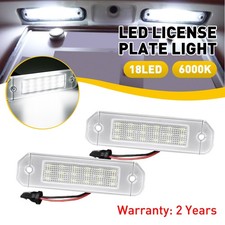 LED License Plate 6000K Lights White For Lamps Honda 92-95 Civic Hatchback