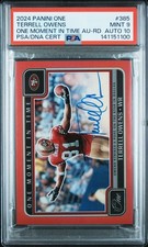 2024 PANINI ONE 385 TERRELL OWENS ONE MOMENT IN TIME AUTO red /75 COLOR MATCH!