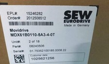 New In Box SEW MDX61B0110  5A3  4  0T Inverter MDX61B0110 5A340T
