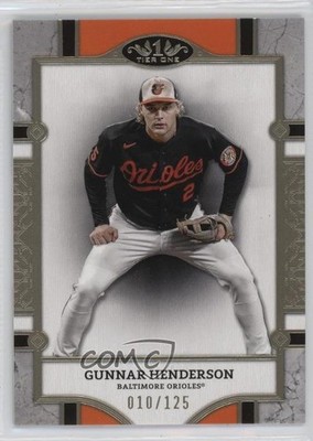2024 Topps Tier One Tier 2 Gold Foil /125 Gunnar Henderson #30 1rm3