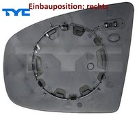 TYC 303-0101-1 Spiegelglas FüR AußEnspiegel Rechts FüR BMW