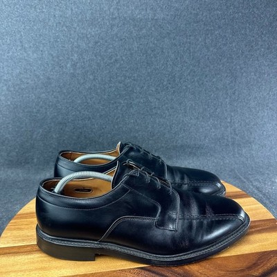 Allen Edmonds Hillcrest Black Leather Bicycle Toe Derby Shoes Mens 10.5 EEE 5904