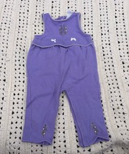 Purple Healthtex vintage romper fruit pear apple floral 18 mths jumpsuit