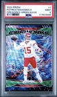 2024 Panini Prizm - Fireworks Patrick Mahomes II PSA 9 #1 Green Wave Prizm