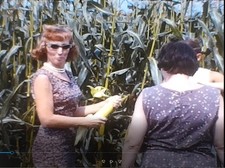 ILLINOIS CORNFIELD SHUCK TRACTOR PICKUP TRUCK FARM 8MM HOME Movie Film Reel C420