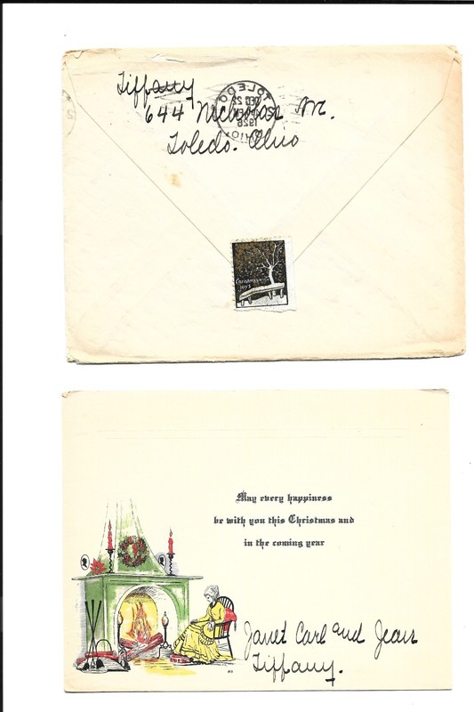 OFF Market CHRISTMAS Seal, Gold & Black, Perfed, Toledo, Ohio, DEC, 1926