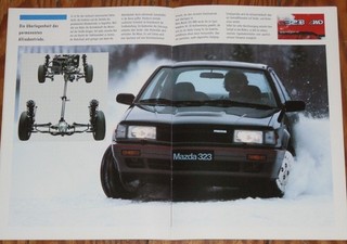 1987 Mazda 323 4WD Brochure Brochure N 121 626 929