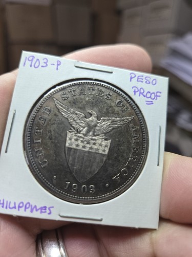 Beautiful 1903 Philippines Proof Peso. - Picture 3 of 4