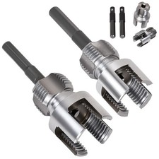 Integrated Internal External Pipe Threading Tool PVC Pipe Threader Kit 1/2" 3/4"