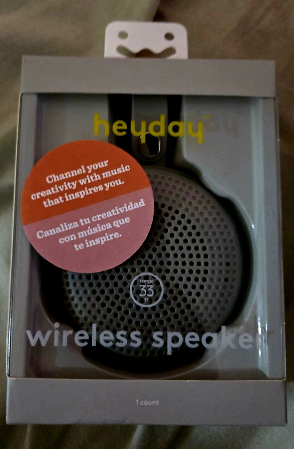 Heyday Portable Bluetooth Speaker Waterproof Gray