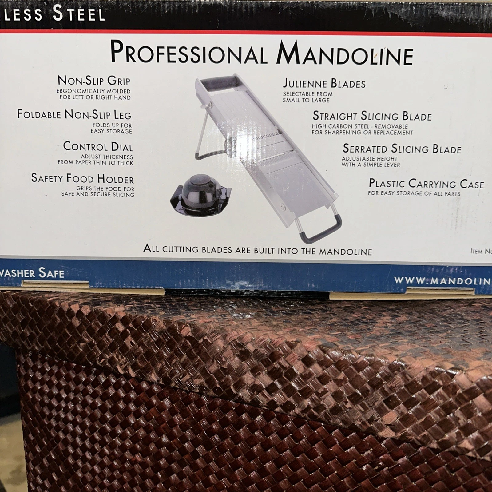Miu France Mandoline Professional Stainless Steel Adjustable Vegetable Slicer