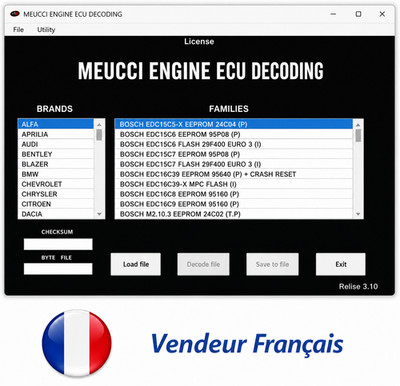 Meucci Software 3.1 Reset Remove Immo OFF ECU Software Immo Software
