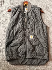 Carhartt Quilted Insulated Work Vest - Black - Men's Size Small