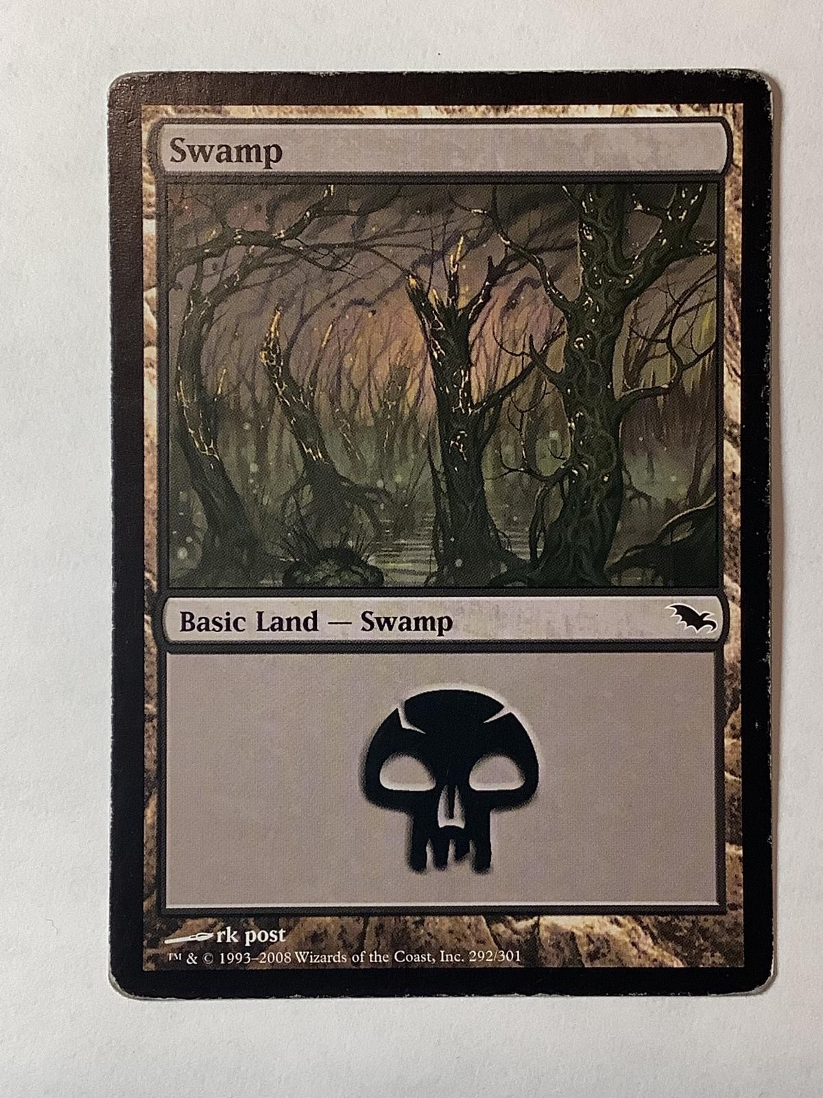 Swamp (292) 292 Land Shadowmoor Magic: The Gathering Near Mint