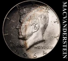 1964 Silver Kennedy Half Dollar - Choice Gem Brilliant Unc  Toned  #L4905