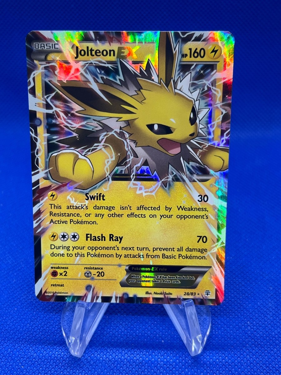 2016 Pokemon XY Generations Jolteon EX 28/83 Ultra Rare LP | eBay