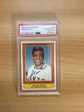 Willie Mays Signed Autographed 1985 Topps Woolworth #26 PSADNA Authentic Auto 10