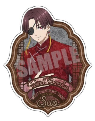 NEW WIND BREAKER Hayato Suo Die Cut Stickers Chinese Cafe Ver