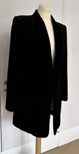 Frank Usher Harrods Vintage Velvet Jacket Black Size Uk 12 Used Immaculate