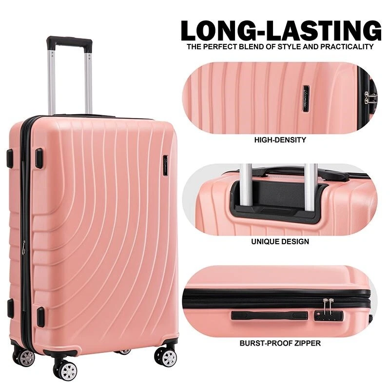 Luggage Set 3 Piece Expandable Suitcase TSA Lock Double Spinner Wheels HardSide - Image 3 of 4
