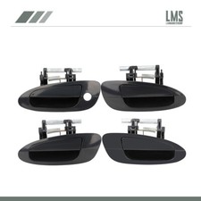 Door Handle Black Exterior Outside 4x Left Right For Nissan Altima 2002-2006 New