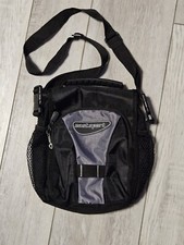 Eastsport Black Adjustable Cross Body Travel Organizer Bag Tote 9"x7"x2.5"