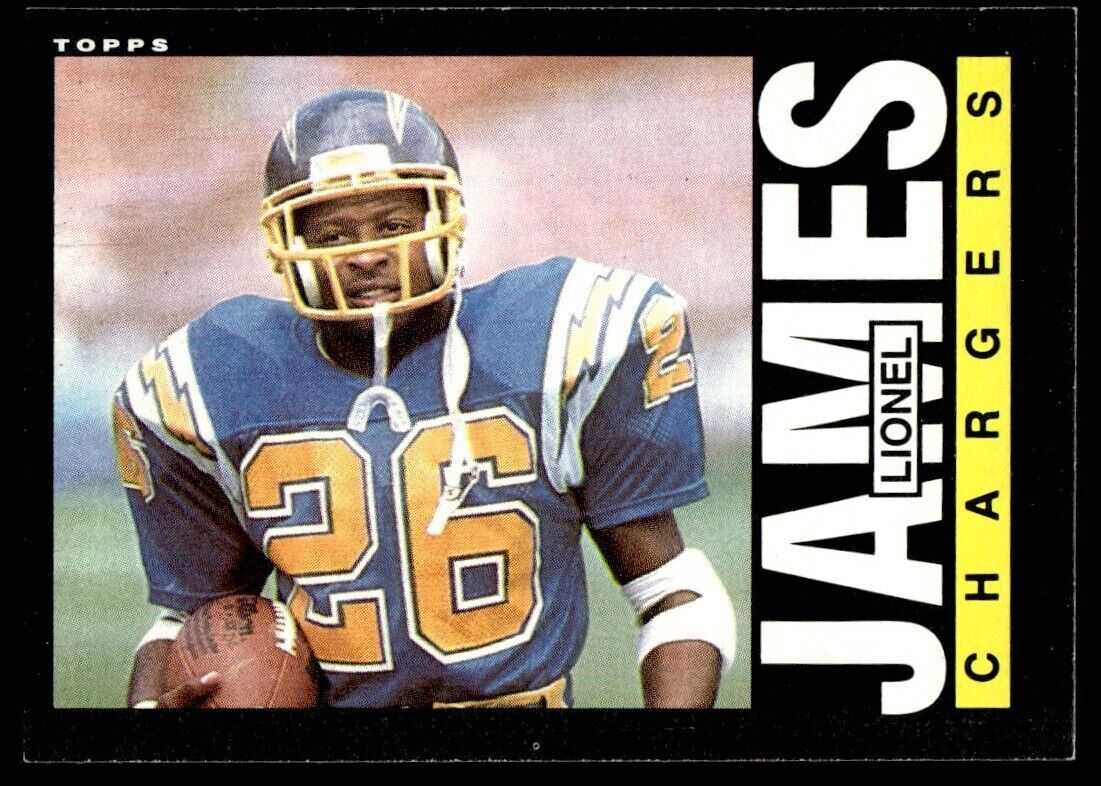 1985 Topps #376 Lionel James – Chargers (RC)