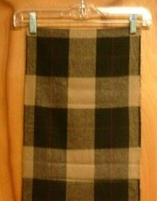 Sciarpa Marshall Field's Shades nera grigia rossa design a quadri lussuosa in cashmere!