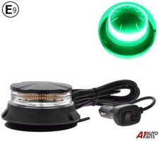 Green Led Beacon For Doctor Medic Flashing Warning Strobe Light Bar 12/24v Emark