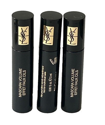 3x Yves Saint Laurent False Lash Volume Effect Faux Cils Mascara Black 2ML ea NE