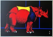 René Gruau - Serigraphy - The Rhinoceros - BID NOW! OFFER NOW