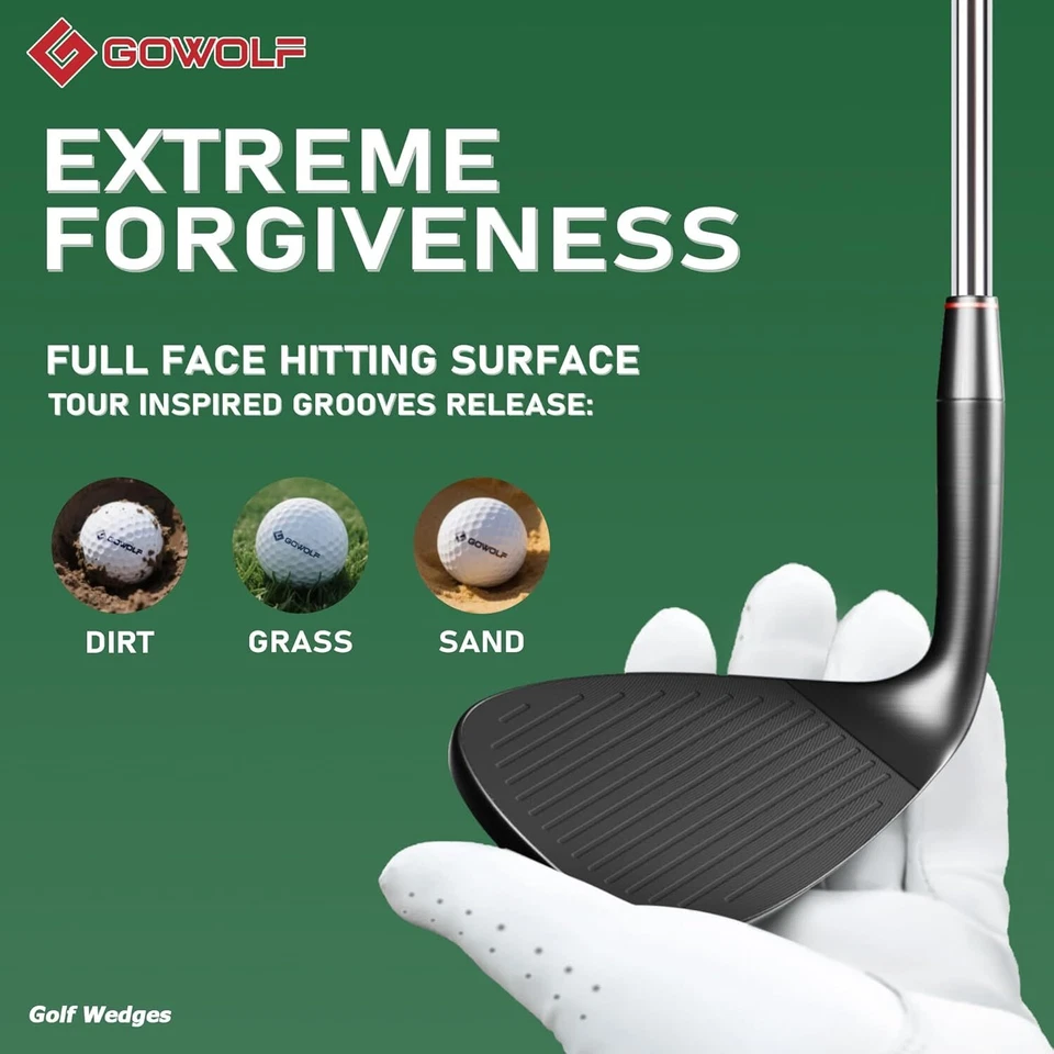 Forged Full Face Golf Wedge Set Gap Wedge Sand Wedge 50/54/58, 52/54/56 Degree - Image 2 of 4