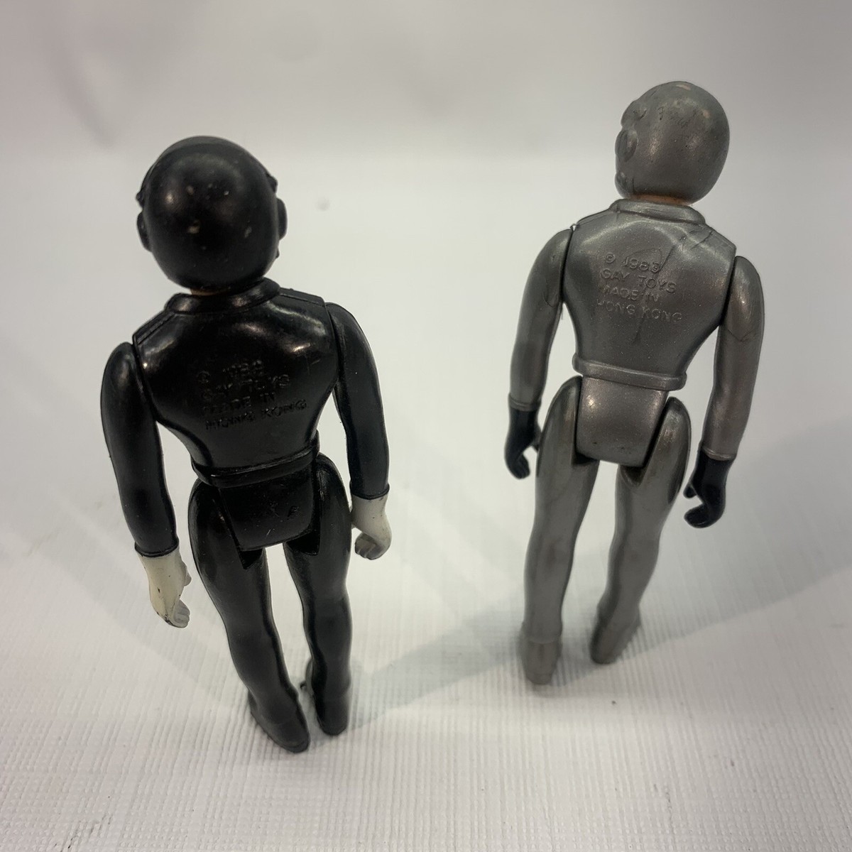Vintage 1983 Gay Toys Laser Force Silver Black Pilots Action
