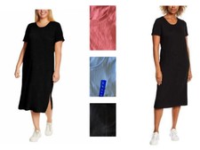 Jessica Simpson Women's Short Sleeve Casual Midi Dress