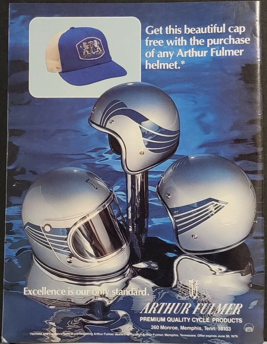 1976 Fulmer Motorcycle Helmet Print Ad 1976 Fulmer Motorcycle Helmet Print Ad