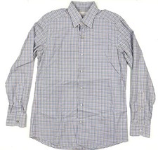 Ermenegildo Zegna Mens Dress Shirt Size Medium Long Sleeve Button Down Italy