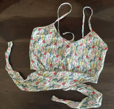KORTNI JEANE Tied-Up Top WOMENS SMALL Swimsuit