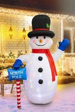Outdoor Christmas Decoration Inflatable Snowman 1.8m with Disco LED Lights