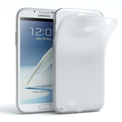 Schutz Hülle für Samsung Galaxy Note 2 Cover Handy Case Matt Transparent