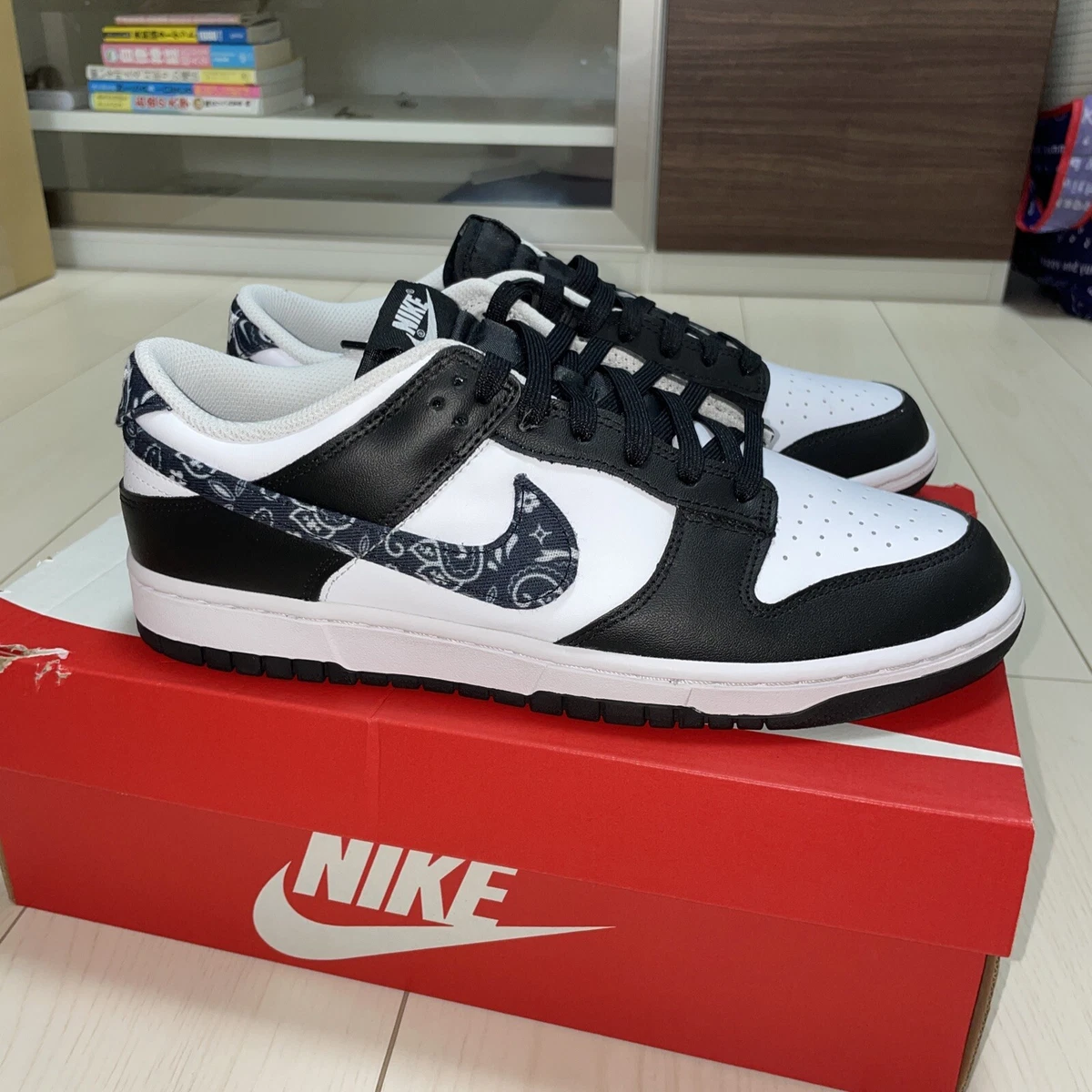 nike dunk low ess black paisley 25.5cm | LUDZASROZES.LV