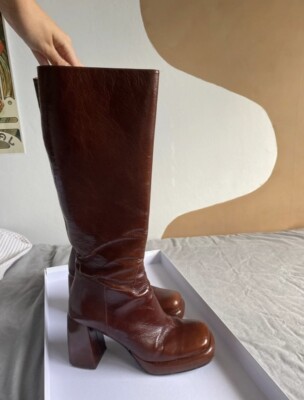 Jonak Stiefel Mit Plateau Größe 41 Bordeaux Rot